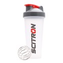 Scitron Shaker Bottle with Stainless Mixer Ball - (Transparent)