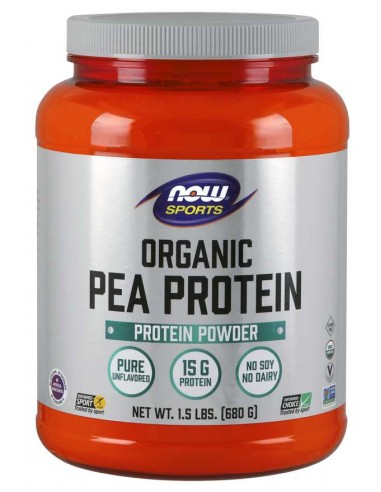 NOW Organic Pea Protein Powder, 680 gm