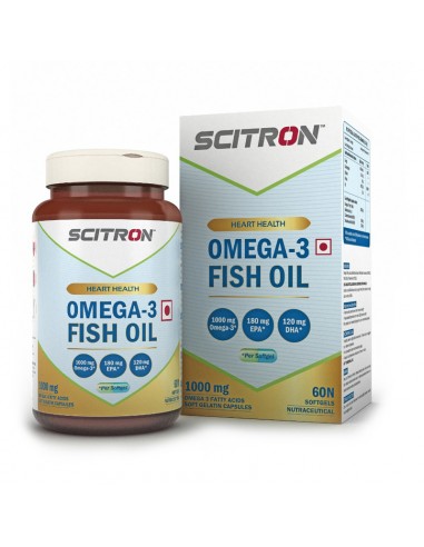 Scitron Omega-3 Fish Oil– 60 Softgels