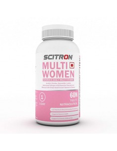 Scitron Multi Women Once Daily Multi-Vitamin Formula (32 Vitamins & Minerals, Support for Immune, Brain & Eye) - 60 Tablets