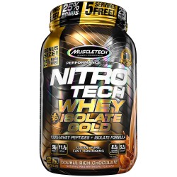 MuscleTech NITRO-TECH Whey Plus Isolate Gold, 2lbs